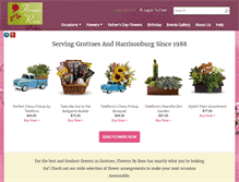 Tablet Screenshot of flowersbyroseva.com